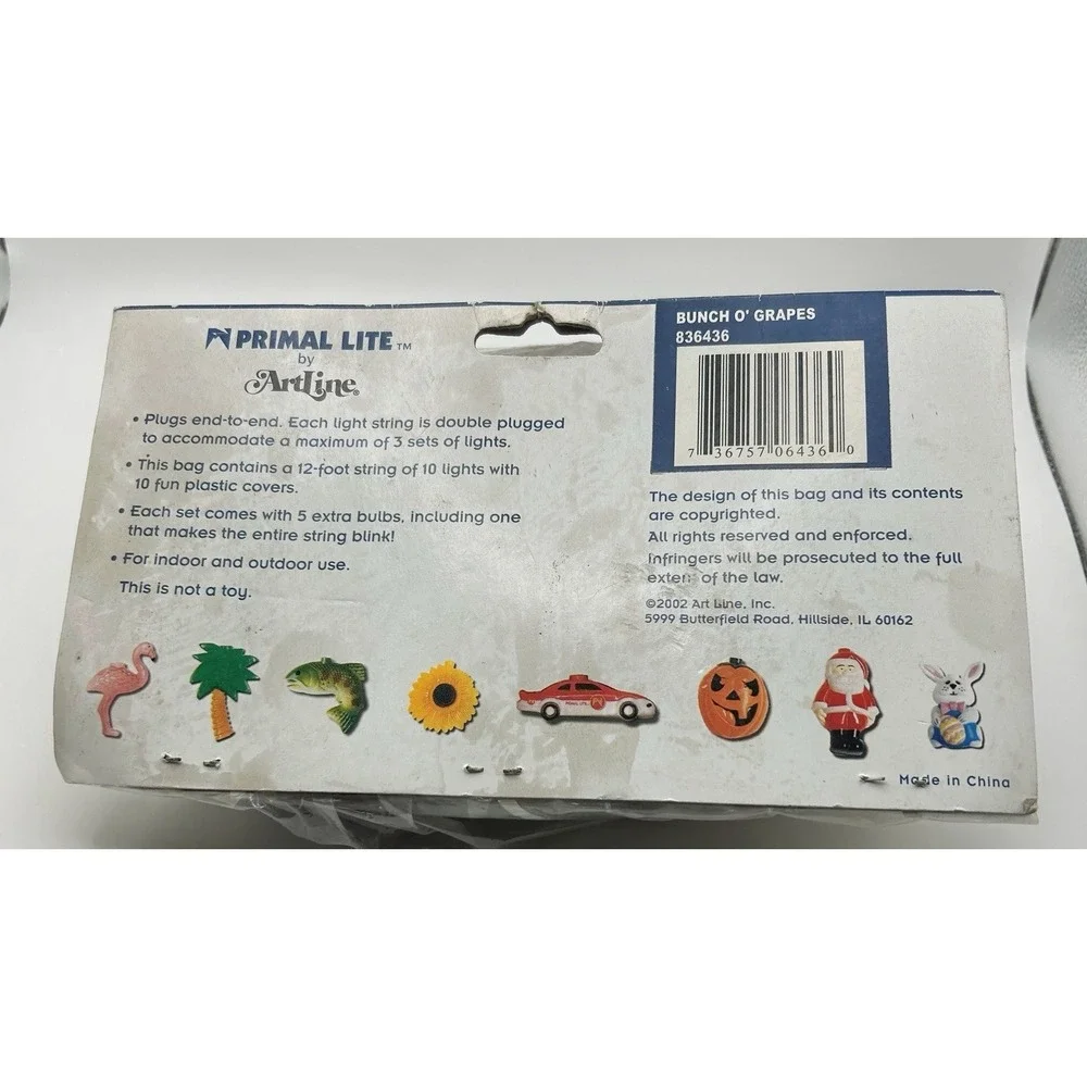 Primal Lite By Artline Bunch O' Grapes 10 Light String Lights